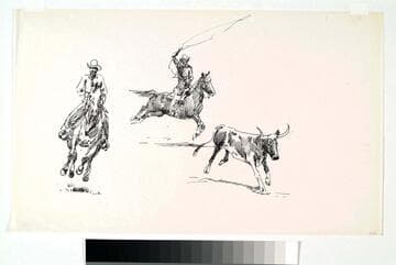 Two Cowboys and a Steer