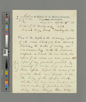 Gideon Welles, Washington, D.C., telegram to John B. Montgomery