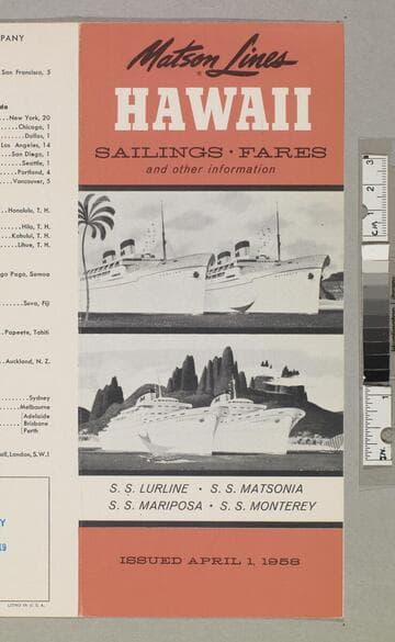 Hawaii sailings - fares and other information