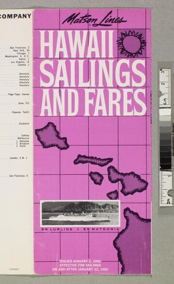 Hawaii sailings and fares