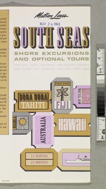 South Seas shore excursions and optional tours