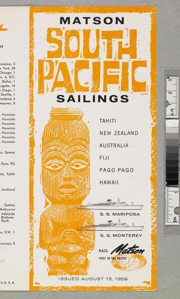 Matson South Pacific sailings