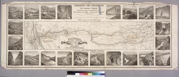 Map of the Central Pacific Railroad and Its Connections