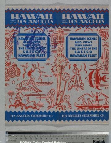 Hawaiian scenes : also views taken aboard the liners of the LASSCO Hawaiian Fleet