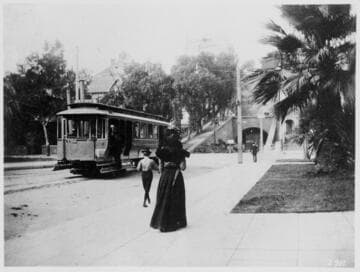 Third & Hill Streets [showing cable car], approximately 1900