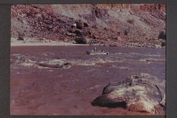 Harris-Brennan boat at foot of Brown Betty Rapid