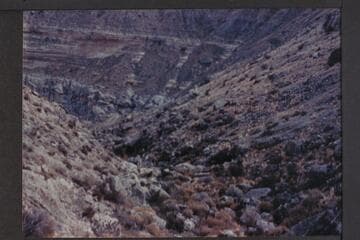 Route through Coconino at end of Driftwood Canyon; Supai