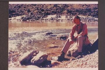 Jorgen Visbak at mouth of Tapeats Creek