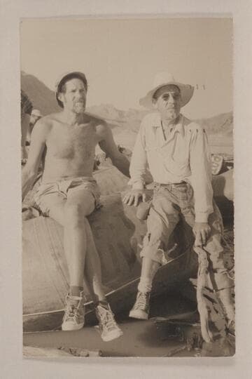 Jack L. Kelso and Russell W. Cory (?) with Georgie White's party of 1958, May