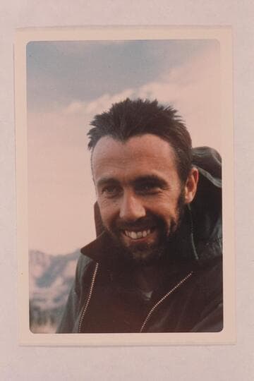 Harold "Hafty" Hafterson on the battleship above Indian Gardens after climbing 7 peaks
