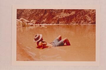 Garth Marston cools off.  Head of Monument Creek Rapid
