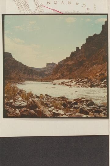 Downstream in Cataract Canyon from Mile 212.4