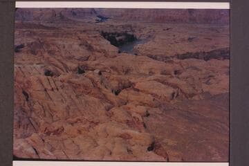 Toh Dilth Ylth.  Black Water Canyon.  Aztec Creek enters the river at upper center.  Approximate gauge:  31,000 cfs