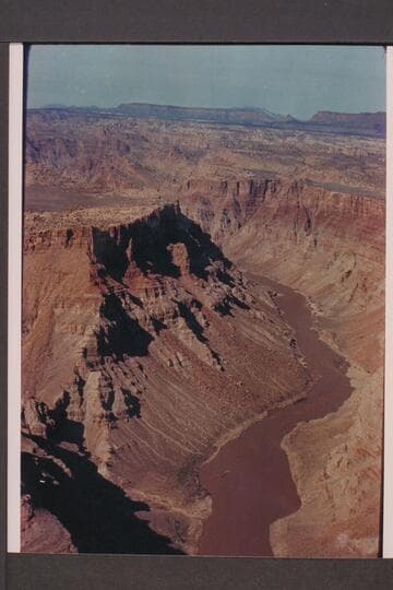 Downstream in Cataract Canyon from Mile 209.8 to Mile 211.  Preliminary gauge:  29,700 cfs