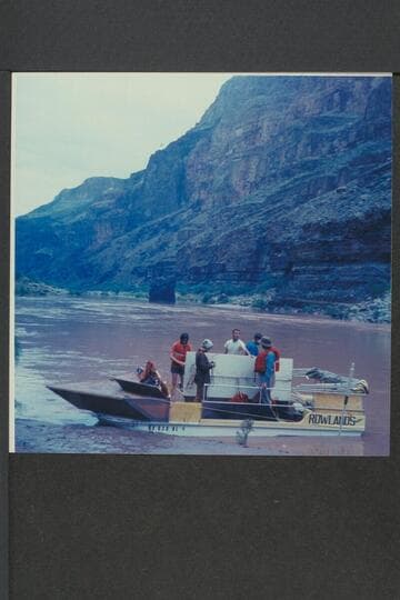 Boat at camp at Mile 177.6