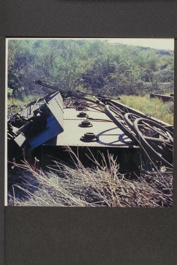 Dredge parts at point of assembly