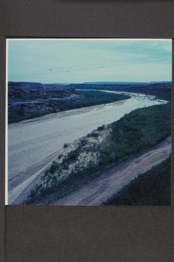 Up the Little Colorado from new highway bridge at Cameron