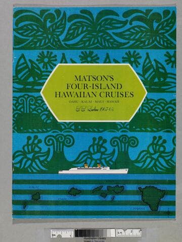 Matson's four-island Hawaiian cruises ... S. S. Lurline 1967-68