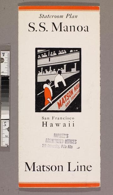 Stateroom plan S. S. Manoa