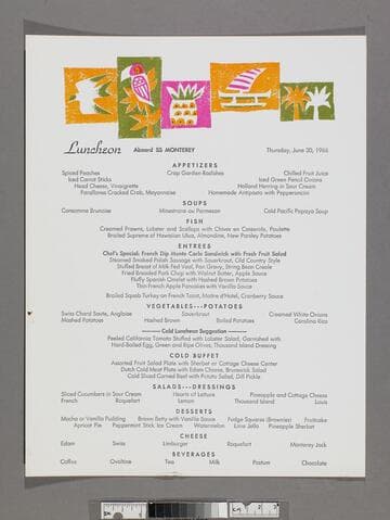 Luncheon aboard SS Monterey