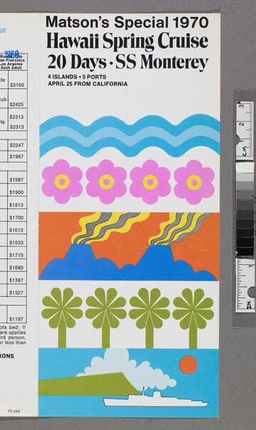 Matson's special 1970 Hawaii spring cruise 20 days - SS Monterey