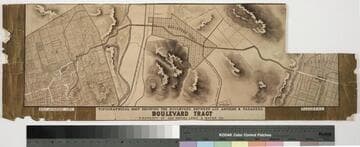 Topographical map showing the boulevard between Los Angeles and Pasadena : Boulevard Tract, property of San Rafael Land & Water Co