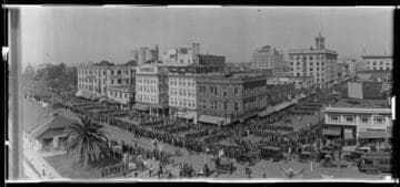 Armistice Day parade, sailors and marines, Long Beach. November 11, 1922