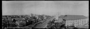 Downtown, facing east, Long Beach. 1912