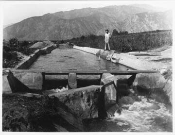 Irrigation canal, San Gabriel Canyon