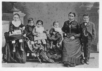 Susana Machado de Bernard and part of family