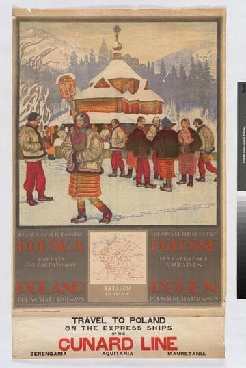 Polska Karpaty : Polskie Koleje Państw = The Carpathians Poland : Polish State Railways = Les Carpathes Pologne : Chemins de Fer de l'Etat = Polen Karpathen : Polnische Staatsbahnen