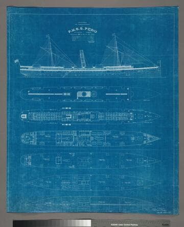 Proposed re-arrangement of P.M.S.S. Peru : lengthened 50 ft. in way of Fire Room