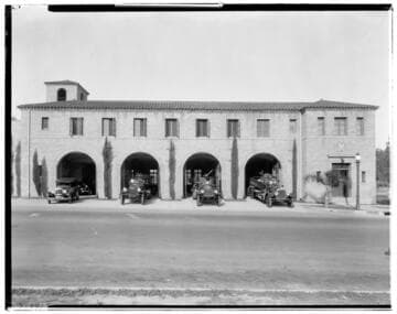 Pasadena Fire Station, 145 East Holly, Pasadena. 1928