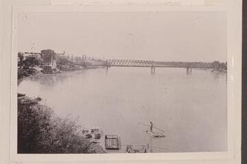 Colorado River at Yuma.  Steamer "GILA" tied up on S. bank