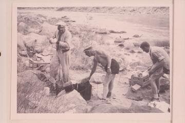 The dish bathing job at head of President Harding Rapid:  Sanderson, Marston and Beer