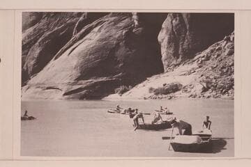 10' fold-flat boats used by RB-MV Exp. on San Juan River.  In Big Bend of the San Juan