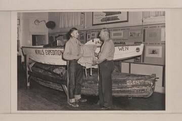 The "WEN"; sadiron shaped skiff of the Nevills fleet