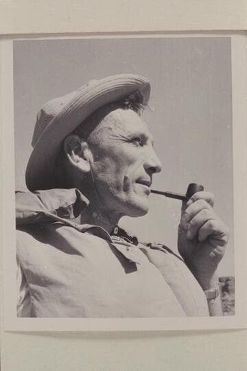 John Waldron, 4555 Brown Avenue, Los Angeles 32.  At Paria Riffle prior to departure with Georgie White's boloney party in Grand Canyon