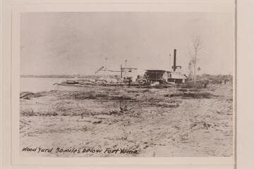 "Colorado II" at wood yard below Yuma