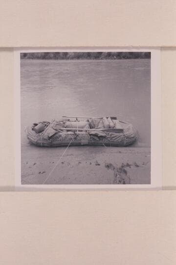 Inflated unit used by William J. Davis in 1953, 1956, 1964.  Photo made 13 miles above Green River, Utah