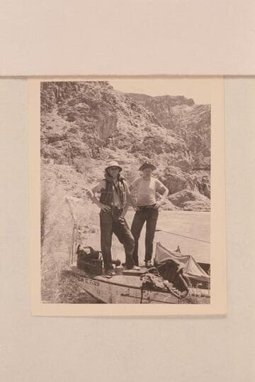 Ed Hudson and his son Edward; Bright Angel Creek