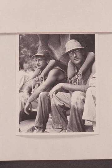 Lug Larsen and AK Reynolds.  Triplett Falls, Canyon of Lodore.  Both made the traverse of Grand Canyon in 1954