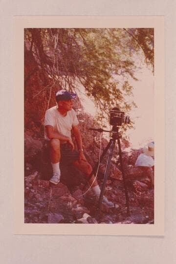 Ed l'Anson registering patience.  Bright Angel Creek