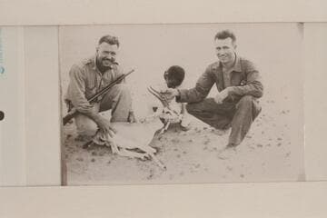 Rod Sanderson (at left) in Saudi Arabia
