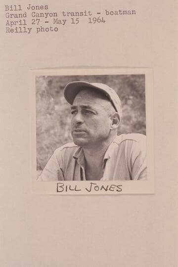 Bill Jones.  Grand Canyon transit boatman