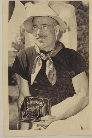 Dock Marston at Boulder City prior to the attempt to drive the "Esmeralda II" up the Grand Canyon