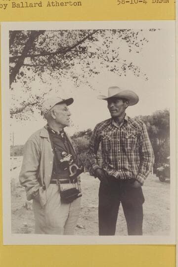 Dock Marston interviews Bahe; Navajo Mountain Trading Post