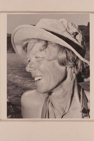 Alice Lawrence--Mrs. Ed Lawrence.  Sierra Madre, California.  At end of Grand Canyon traverse with Georgie White.  Temple Bar.  Lake Mead.  Made Grand Traverse with Georgie White in 1954