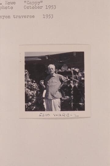 Willis A. Rowe ("Cappy").  Grand Canyon Traverse 1953