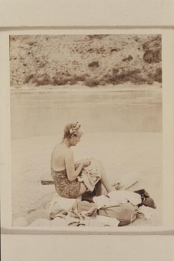 Margaret Marston.  Grand Canyon.  Spring Canyon?  [photo reverse:  taken below Havasu]